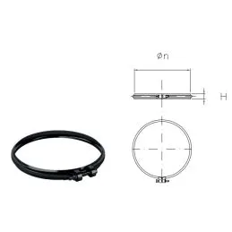 Locking clamp for MONOFIRE pellet stove tube De Marinis Inox