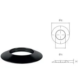 Cover hole in EPDM rubber for pellet stove
