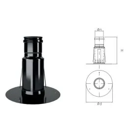 Sheet metal ceiling rose for MONOFIRE pellet stove De Marinis