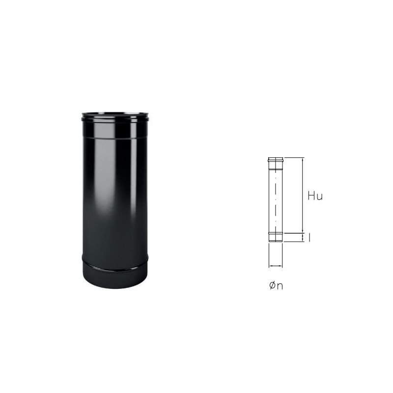 Pipe L   0.5 m for MONOFIRE pellet stoves De Marinis Inox