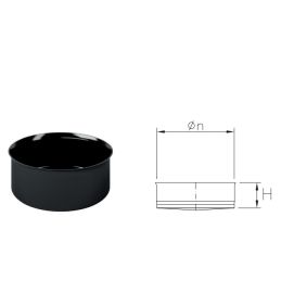Cap for T fitting for MONOFIRE pellet stoves De Marinis Inox