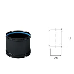 Female / female fitting for MONOFIRE pellet stoves De Marinis Inox