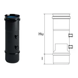 Vertical condensate separator MFSC Monofire Inox Aisi316 BLACK