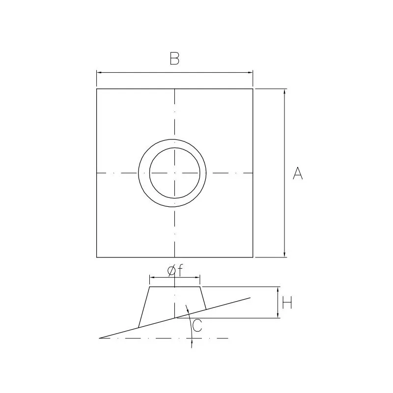 Faldale Per Tetti Inclinati In Acciaio Inox AISI 304 Per Canna Fumaria Diametro 120 Mm – Adatto A Pendenze 5°-20° (10%-35%) - 4