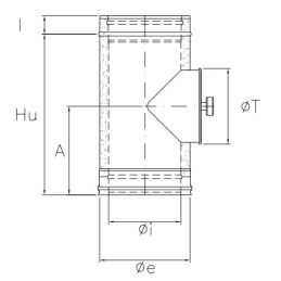 Inspection module double wall flue ISO25 De Marinis