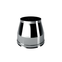 Trunk-conical double wall flue hat ISO25 De Marinis Inox
