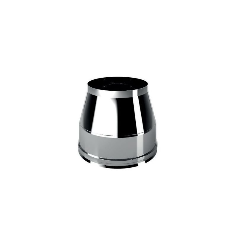 Trunk-conical double wall flue hat ISO25 De Marinis Inox