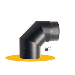 90° bend MILLENIUM Sweden sp. 2mm porcelain for wood stoves