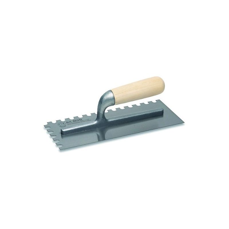 Thymo type trowel Ancora 823D 280x120 Toothed SD-RIGHT for LEFT HANDED