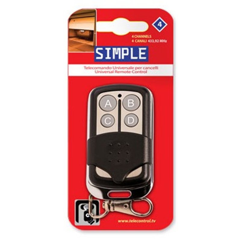 Radiocomando universale 433Mhz SUPERIOR Simple 4