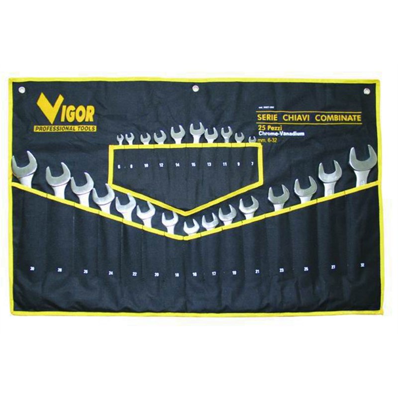 Serie Chiavi combinate DIN 3113 Vigor 25pz 6:32