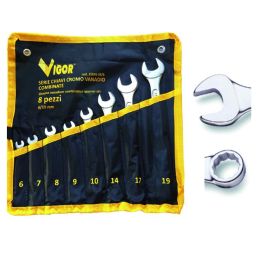 Series Combination wrenches DIN 3113 Vigor 8pcs 6:19