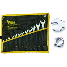 Serie Chiavi combinate DIN 3113 Vigor 12pz 6:22