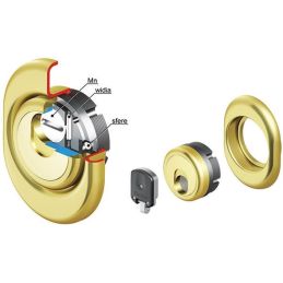 Protezione a chiave magnetica per cilindro DISEC 3G2FM-25D1
