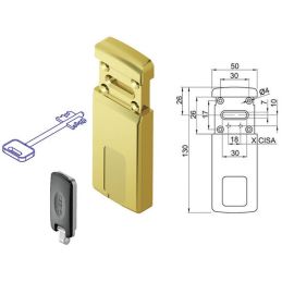 Magnetic key protection for DISEC MG220MINI double bit locks