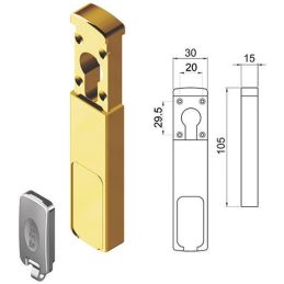 Magnetic key protection for DISEC MG033B cylinder