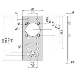 DISEC A2748 mounting plate for MG220 / MG410