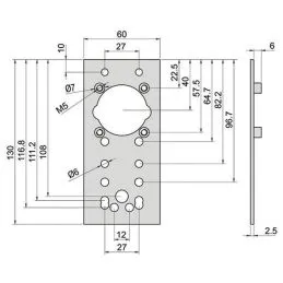 DISEC A2748 mounting plate for MG220 / MG410