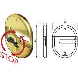 Bocchetta interna blocca chiave doppia mappa DISEC BKEY02