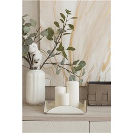 Vassoio per candele cosmetici fragranze 15x15x5 (LxPxH) ADJ