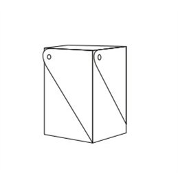 Contenitore per cosmetici 8x8x10,4 (LxPxH) MIU ADJ 0104 Colombo