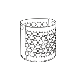DUBAI laundry basket diam.40x40 ADJ 2050 Colombo Design