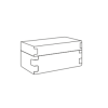 SNOB storage box 25x15x13.5 (WxDxH) ADJ2515 Colombo Design