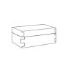 SNOB storage box 36x30x13.5 (WxDxH) ADJ3630 Colombo Design