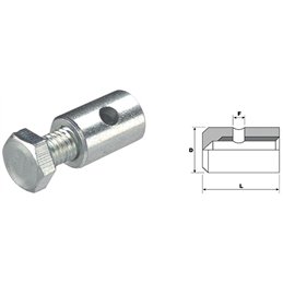 FILOFOR barrel clamp for galvanized steel ropes