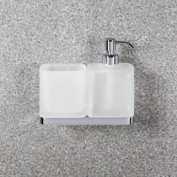 Glass holder and soap dispenser W4271 Colombo Design