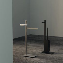 Floor standing column with paper holder/bru B9107 Colombo Design