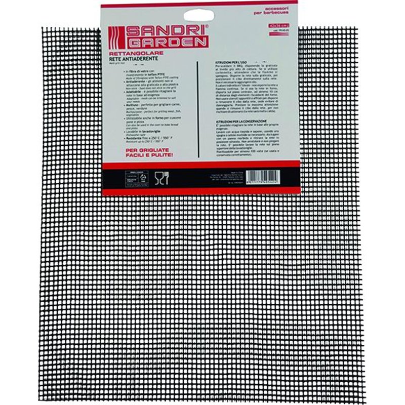 Non-stick mesh for rectangular SANDRIGARDEN grills or plates