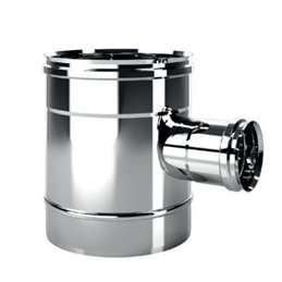 Raccordo a T 90° ridotto 80mm MTR Mono Inox Aisi316 Canna
