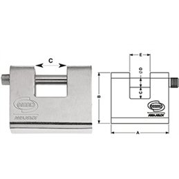 Lucchetto rettangolare corazzato Corbin PL211