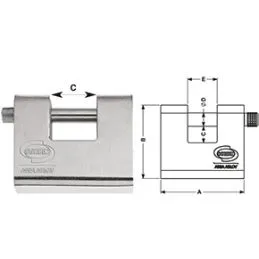 Lucchetto rettangolare corazzato Corbin PL211