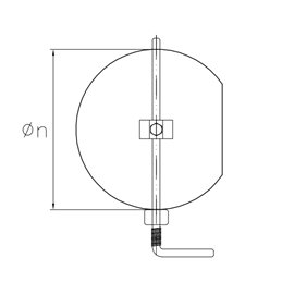 SDSER DESIGN 2mm thick smoke calibration damper for wood stoves