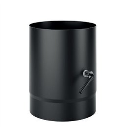 Pipe L 0.25 m with damper for DESIGN De Marinis steel stoves