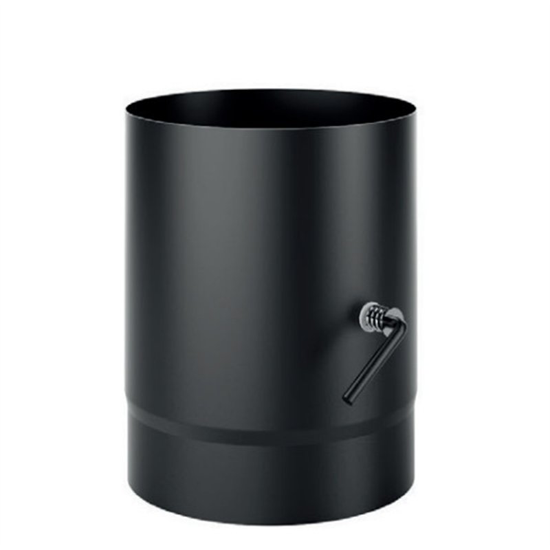 Pipe L 0.25 m with damper for DESIGN De Marinis steel stoves