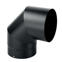 Curva 90° SDC9 DESIGN spessore 2mm per stufe a legna