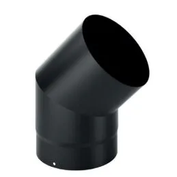 45 ° bend with SDC4 DESIGN INSPECTION 2mm thickness for wood stoves