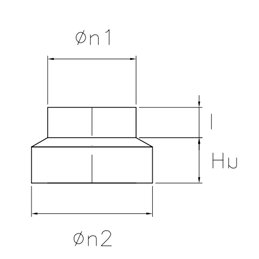 2mm thickness SDRCR DESIGN reduction fitting for wood stoves