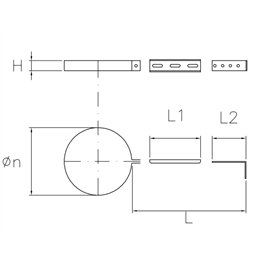SDSM adjustable support bracket for DESIGN series wood stove pipe