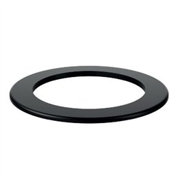 Curved hole cover rosette for DESIGN SDRSB stove pipe