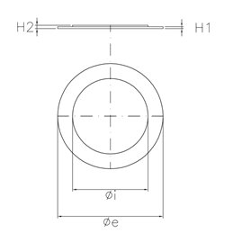 Curved hole cover rosette for DESIGN SDRSB stove pipe