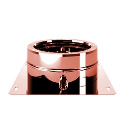 Base plate with central exhaust double wall flue ISO25 De Marinis Copper