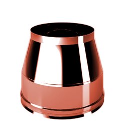 Truncated conical hatch double wall flue ISO25 De Marinis Copper