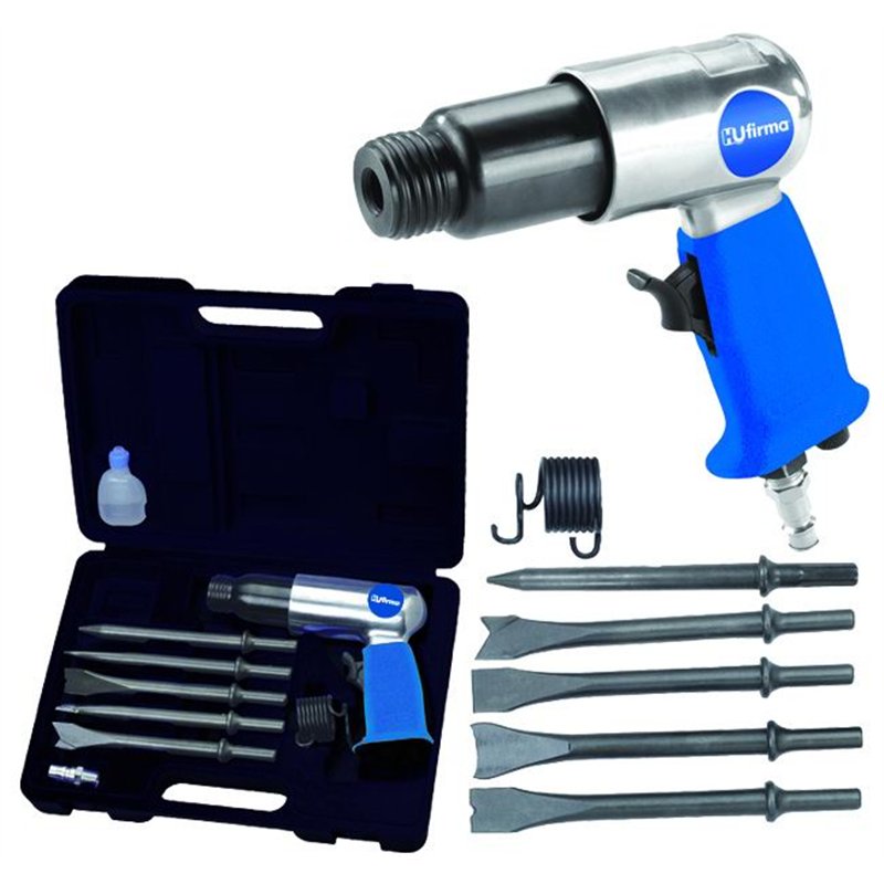 Scalpellatore ad aria compressa Hu-Firma kit con 5 scalpelli 90573-10