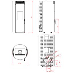 Palazzetti Ecofire Emily 6 Kw 5 star pellet stove