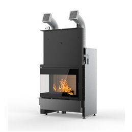 PALAZZETTI Ecomonoblocco wood-burning fireplace WTX 90 Air corner 5 STARS