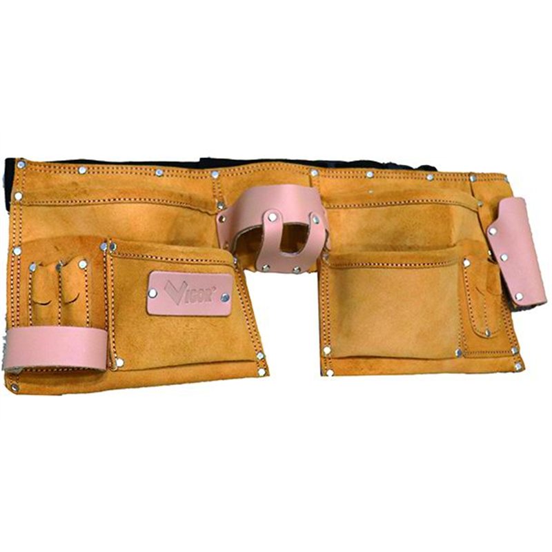 Borsa carpentiere in pelle VIGOR HOUSTON doppia